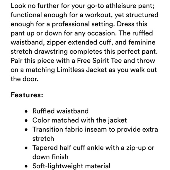 Modiv brand limitless pants- XXL- brand new in bag!! - Picture 5 of 5